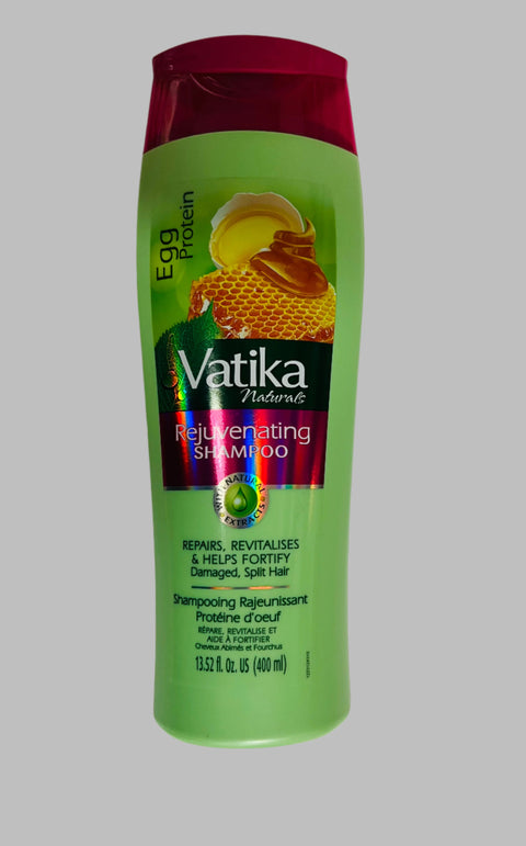 Vatika Naturals Egg Protein Enriched Rejuvenating Shampoo -Repairs Revitalizes & Helps Fortify Damaged Split Hair