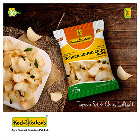 Kozhikoden's Tapioca Chips Round Plain (150 g)