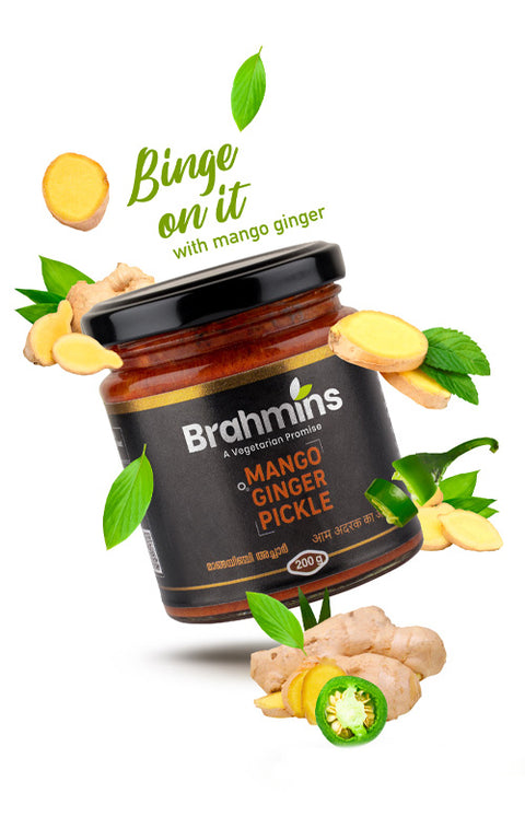 Brahmins Ginger Mango Pickle (400 g)