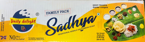 Daily Delight's OnaSadhya - Feast for 3 (Frozen ~6 lbs)