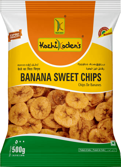 Kozhikoden's Ripe Banana Chips- Sweet - Value Pack 400 g