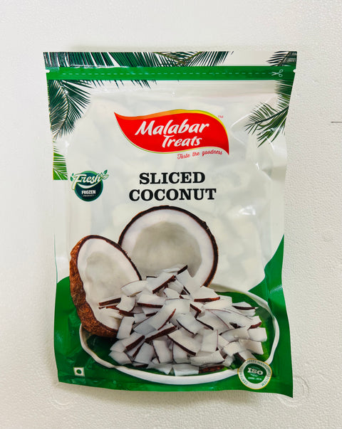 Malabar Treats Sliced coconut (Frozen -400 g)