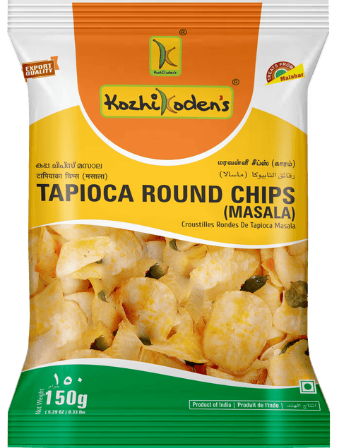 Kozhikoden's Tapioca Chips Round Masala-150 g
