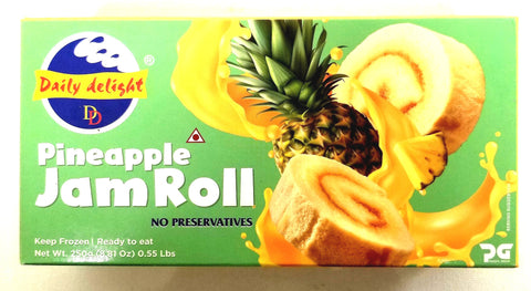 Daily Delight Pineapple Jam Roll (Frozen - 250 g)