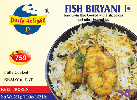 Daily Delight Fish Biryani (Frozen Meal)