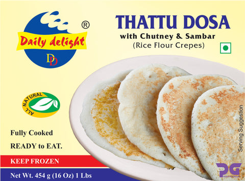 Daily Delight Thattu Dosa / Kerala dosa (Frozen)