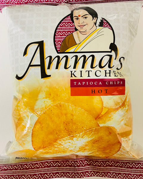 Amma's Kitchen Spicy Tapioca Chips (Hot / 200 g)