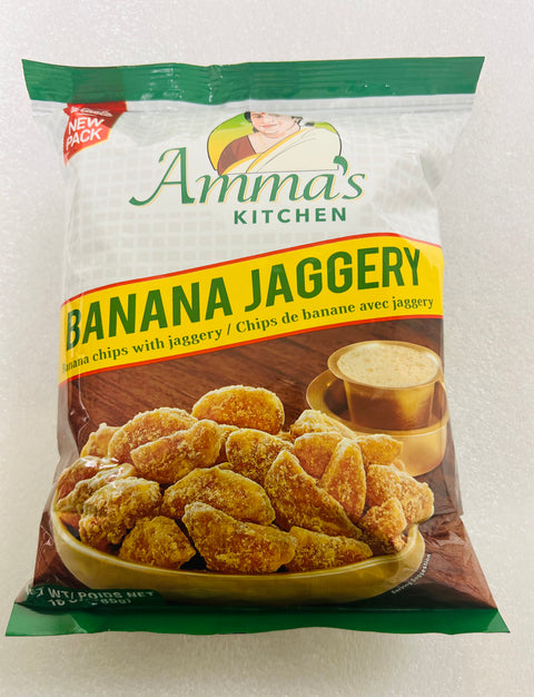 Amma's Kitchen Banana Jaggery Chips / Sarkkaravaratty (285 g)
