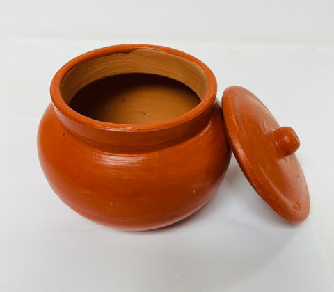 Clay Biriyani Pot With Lid -Small