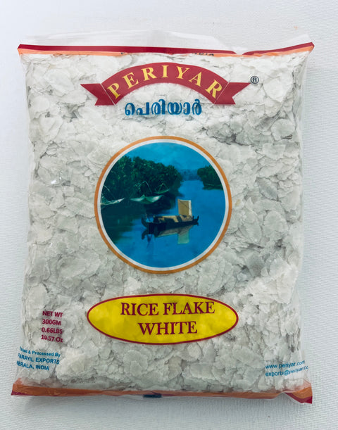 Periyar White Thin Rice Flake / Thin Poha White / Vella Aval (300 g)