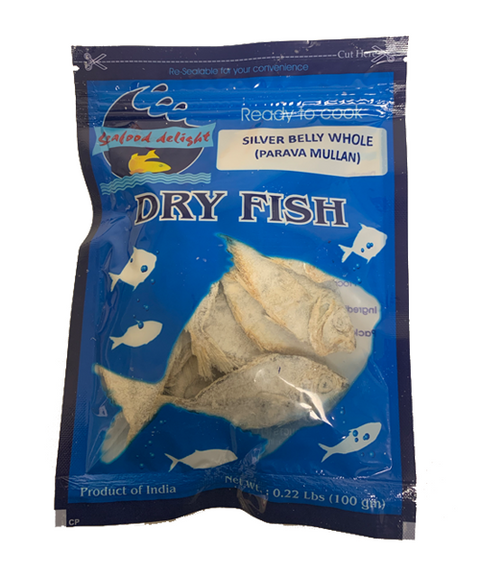 Seafood Delight Dried Silverbelly / Mullan Parava (100 g)