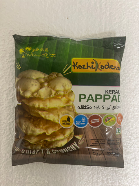 Kozhikoden's Kerala Pappadam (Frozen - 200 g) New- Best Quality