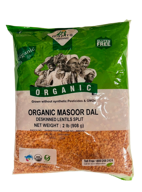 24 Mantra Organic Masoor Dal – 2 lb