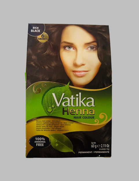 Vatika Naturals Henna Hair Color -Rich Black