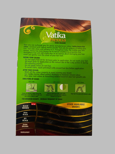 Vatika Naturals Henna Hair Color -Dark Brown