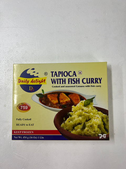 Delicious Delights Tapioca with Fish Curry (Frozen Kappa And Meen Curry ) 454 g