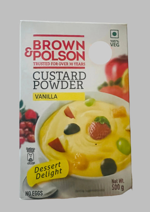 Brown & Polson Custard Powder- Vanilla (500 g) Value Pack