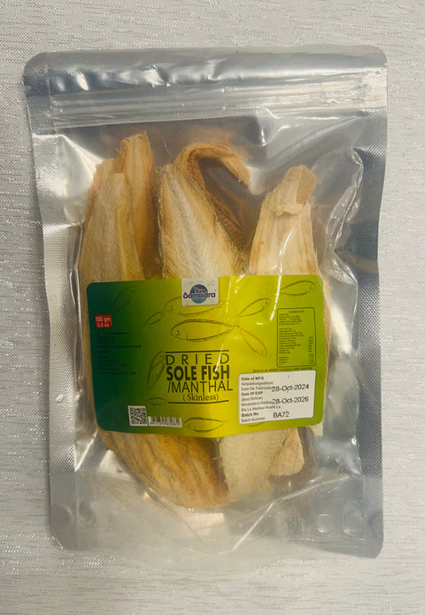 Samudra's  Dried Sole fish / Manthal -100 g