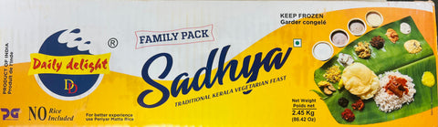 Daily Delight's Sadhya - Feast for 3 (Frozen ~6 lbs)