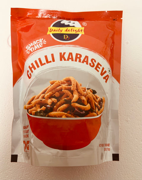 Daily Delight Chilli Karaseva - Re-Sealable Pack (200 g)