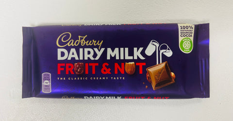 Cadbury Dairy Milk Fruit & Nut -110 g