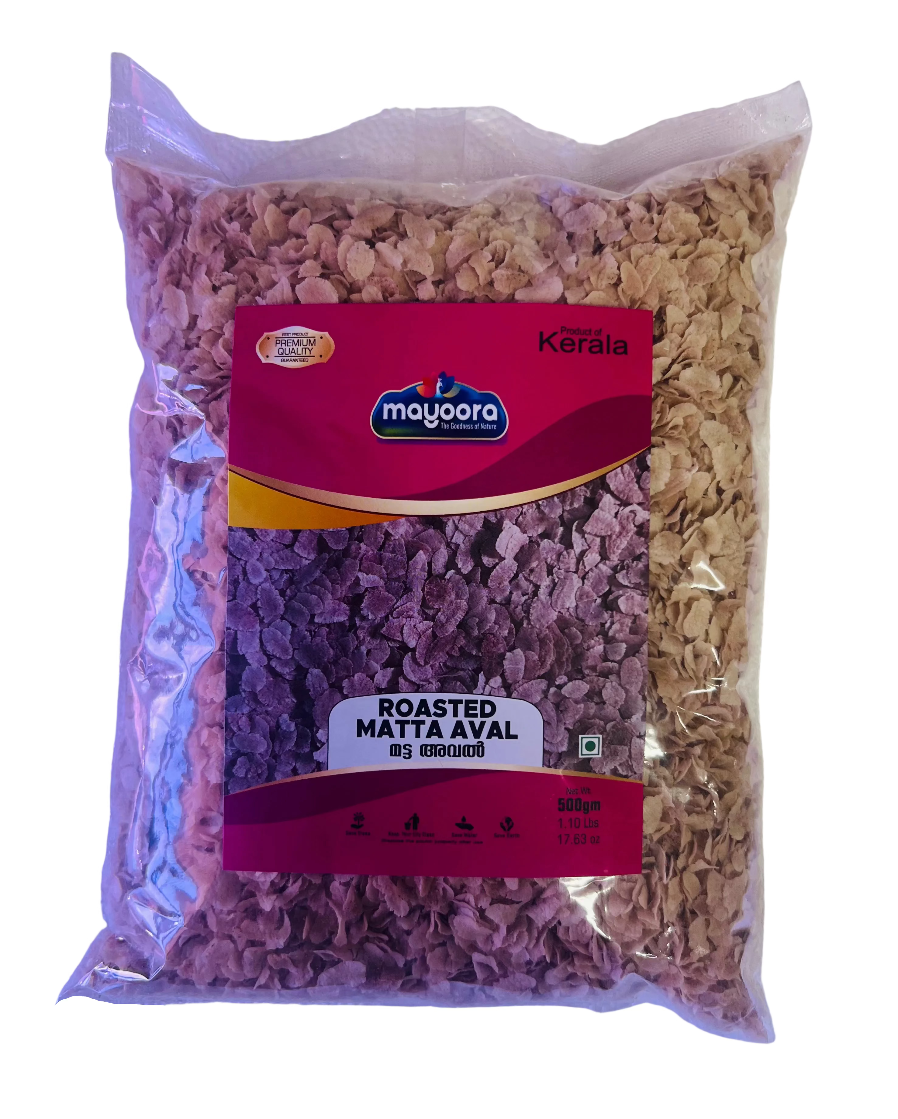 Mayoora Roasted Matta Aval / Red Rice Flakes (Value Pack) – 500 g ...