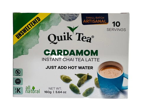 QuikTea Cardamom Instant Chai Tea Latte (10 Servings)