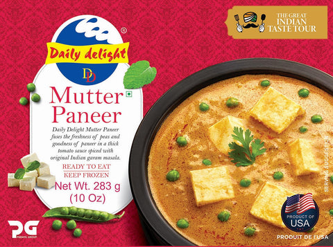 Daily Delight Mutter Paneer (Frozen Curry)
