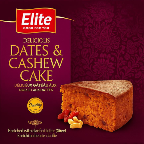 Elite's Dates & Cashew Cake (600 g)