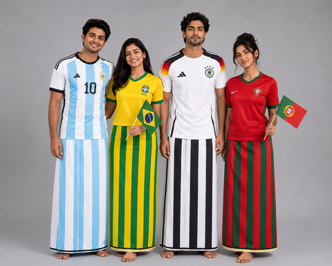 World Cup 2026 Soccer Jersey Mundu – South Indian Mundu Meets Soccer
