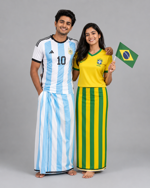 World Cup 2026 Soccer Jersey Mundu – South Indian Mundu Meets Soccer