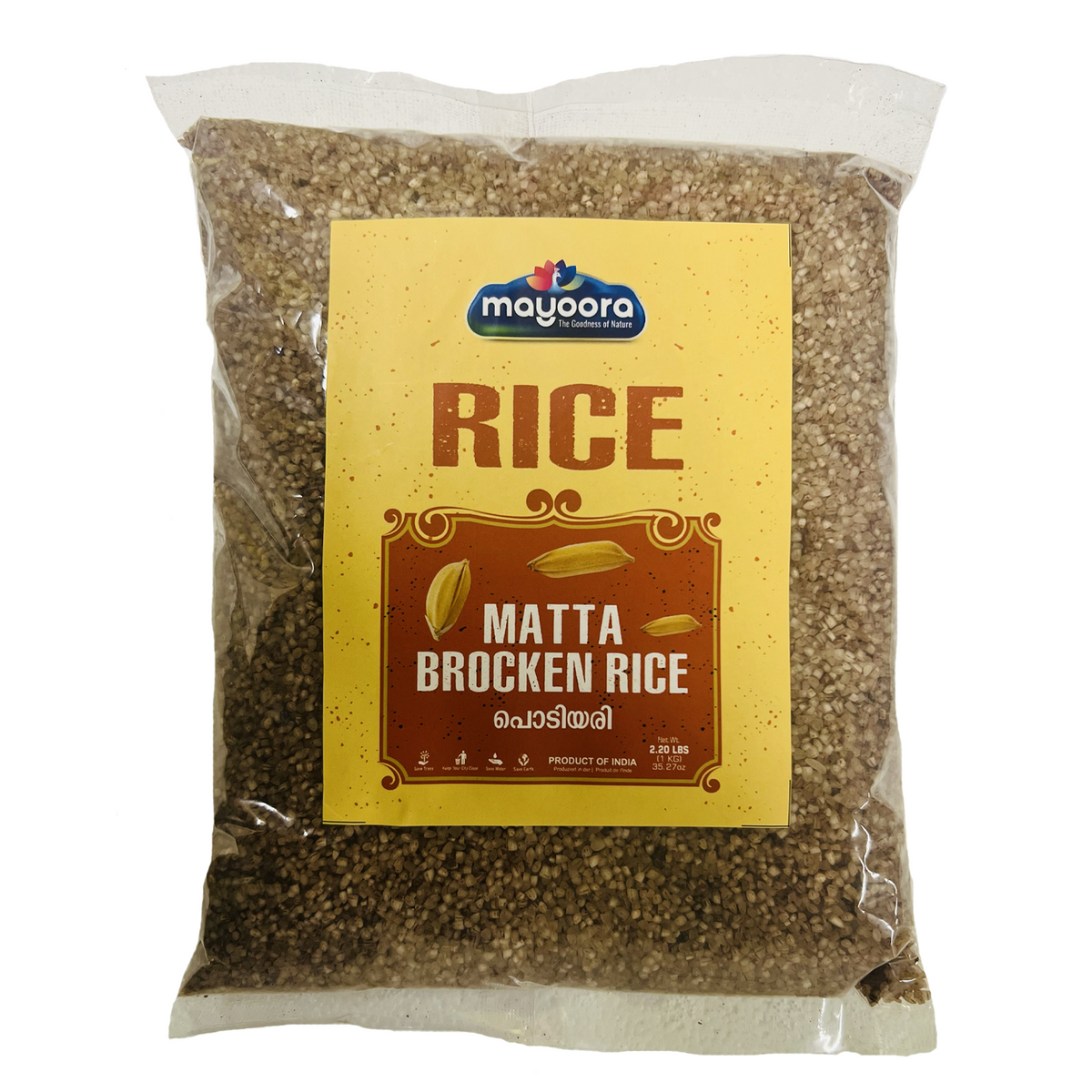 Mayoora Matta Broken (Podi) Rice – 1 kg – South Indian Grocery