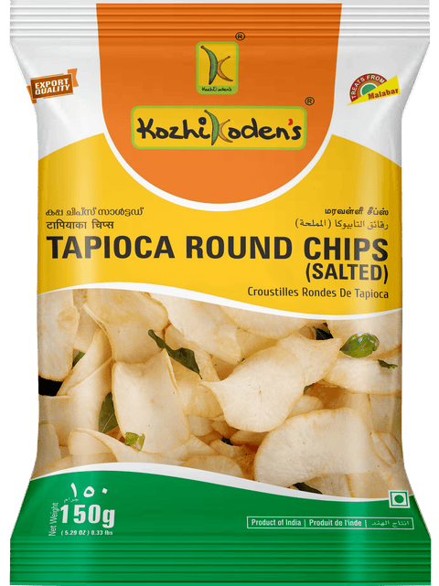 Kozhikoden's   Tapioca Stick Chips Round Plain-150 g