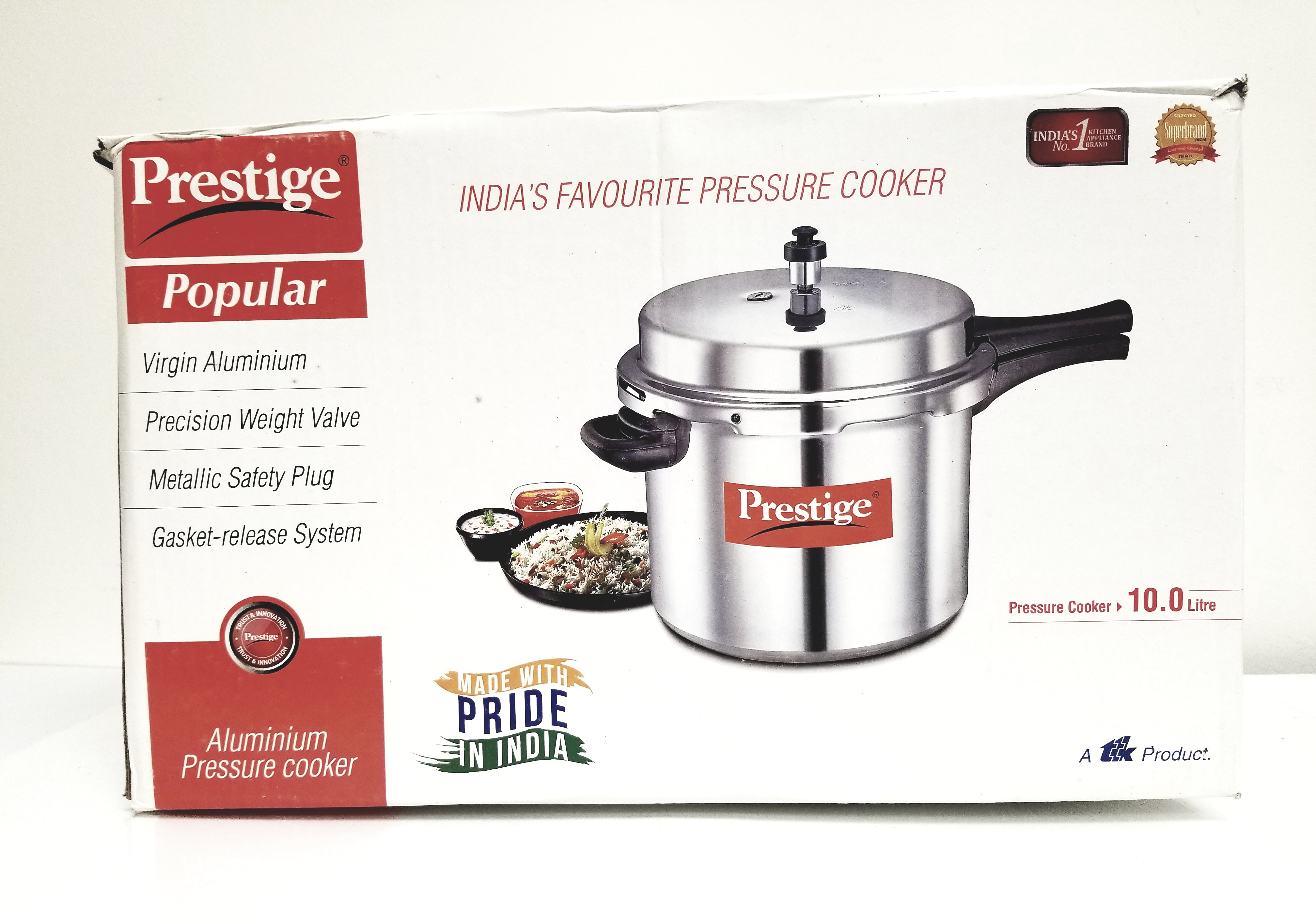 Prestige Pressure Cooker 10 Liters South Indian Grocery