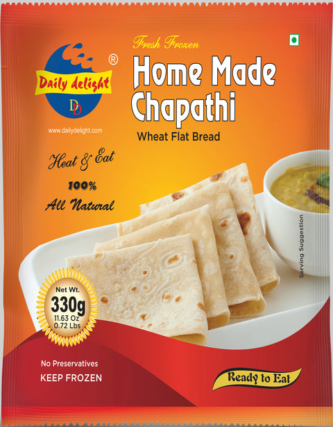 Daily Delight's Chappathi- Home Made (Frozen -330 g)