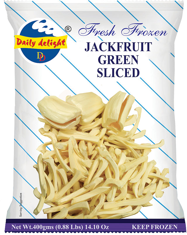 Daily Delight Jackfruit Green Sliced (Frozen 400 g) South Indian