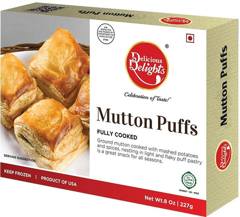 Delicious Delights Mutton Puffs (Frozen Snack)