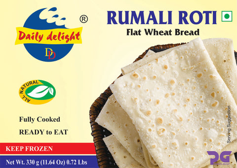 Daly Delight Rumali Roti (Frozen Bread - 330 g)
