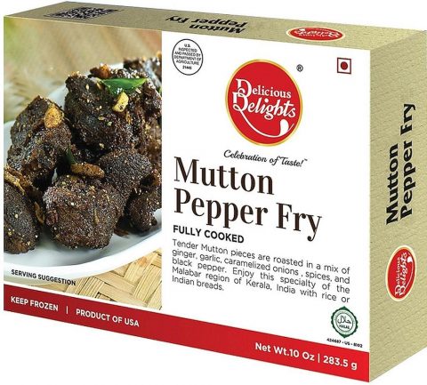 Delicious Delights Mutton Pepper Fry (Frozen)