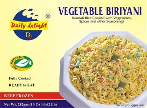 Daily Delight Vegetable Biryani (Frozen Meal)