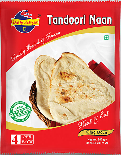 Daily Delight Tandoori Naan (Frozen - 340 g)