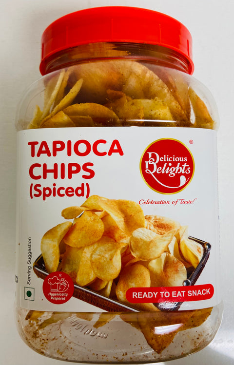 Delicious Delights Tapioca Chips Spiced  (250 g)