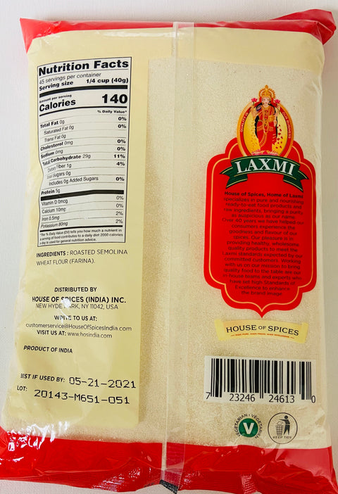 Laxmi Sooji Roasted (2lb)