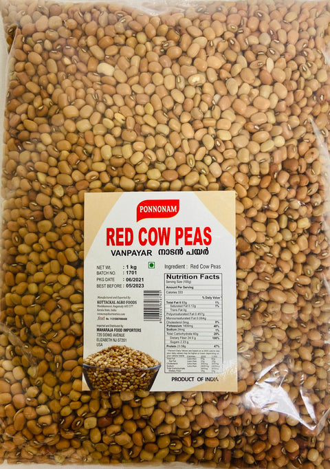 Ponnonam Red Chori / Cow Peas (Kerala Vanpayar - 1 kg)