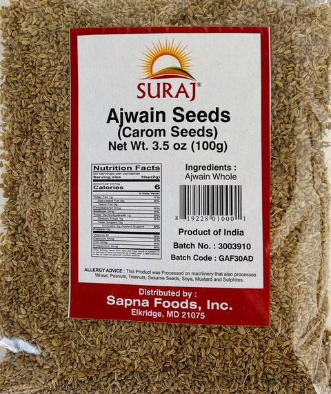 Suraj Ajwain Seeds / Carom Seeds (100 g)