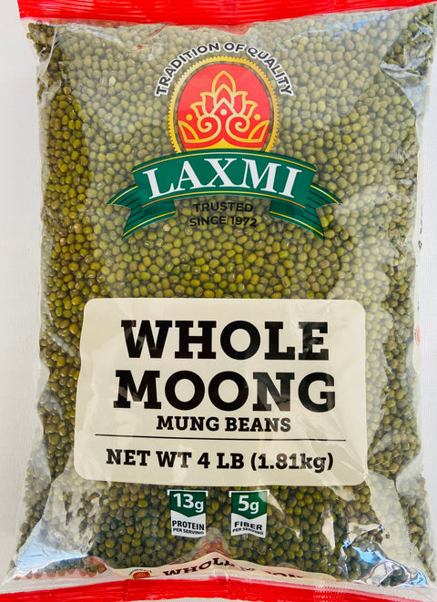 Laxmi Whole Moong / Green Gram (4 lb)