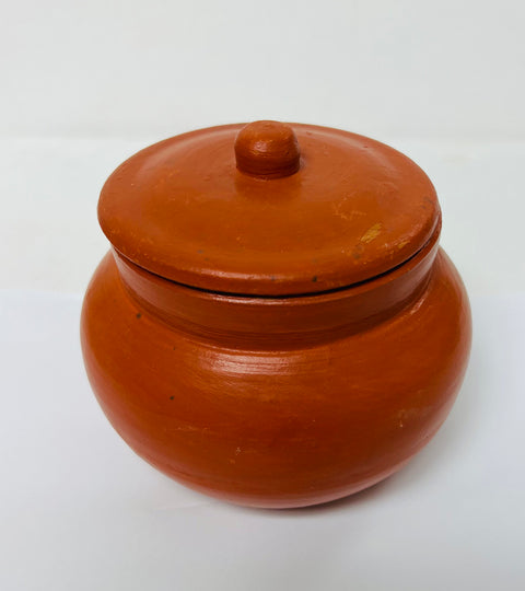Clay Biriyani Pot With Lid -Small