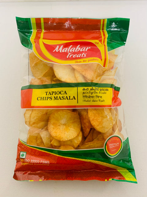 Malabar Treats Tapioca Chips Round Spicy (150 g)