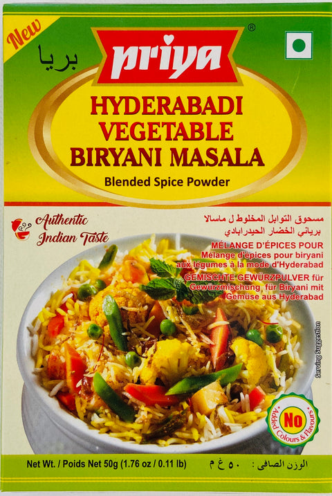 Priya Hyderabadi Vegetable Biryani Masala (50 g)