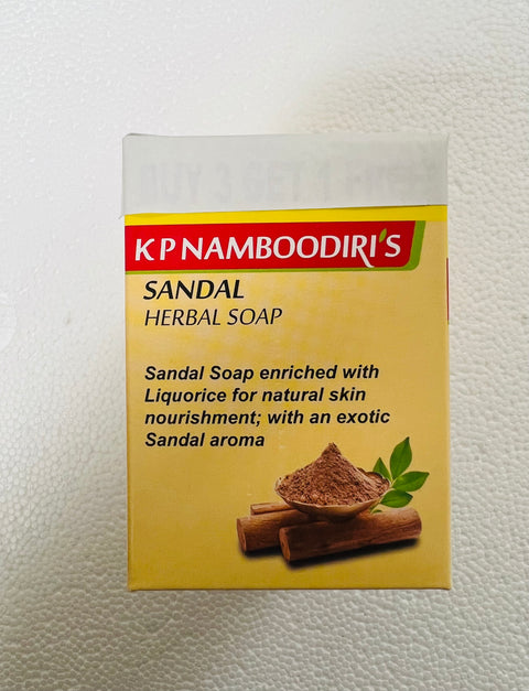 KPN Sandal Herbal Soap - 4 Soaps  100 g Each (Promotional Price 4 Soaps At The price Of 3)